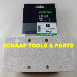 Schuurblad  93x178mm P 40 Brilliant2 StickFix per 10 verpakt | 492907